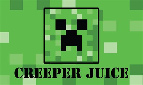 Creeper Juice Labels Printable